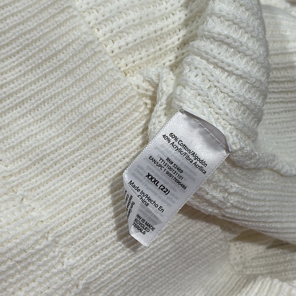 🔥4X$25 Time and Tru Women's Shaker Knit Sweater XXXL - Picture 11 of 13